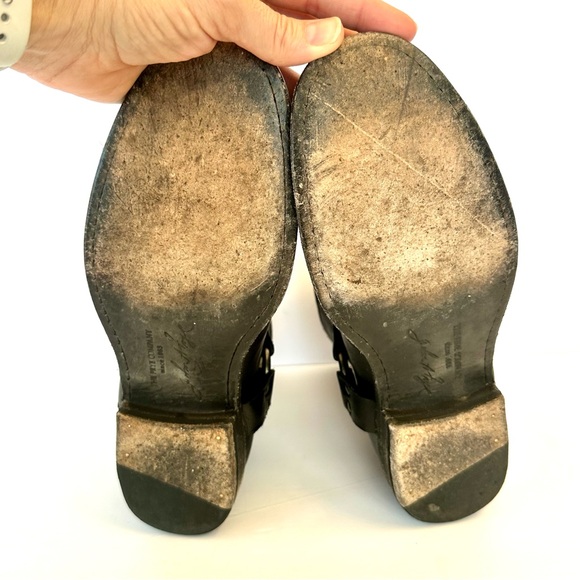 Frye Phillip Harness black short O ring leather boots, size 9 B - Picture 11 of 11